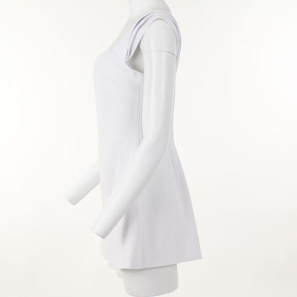 Alice + Olivia Iman Pleated Cap Sleeve Romper - Picture 3 of 5